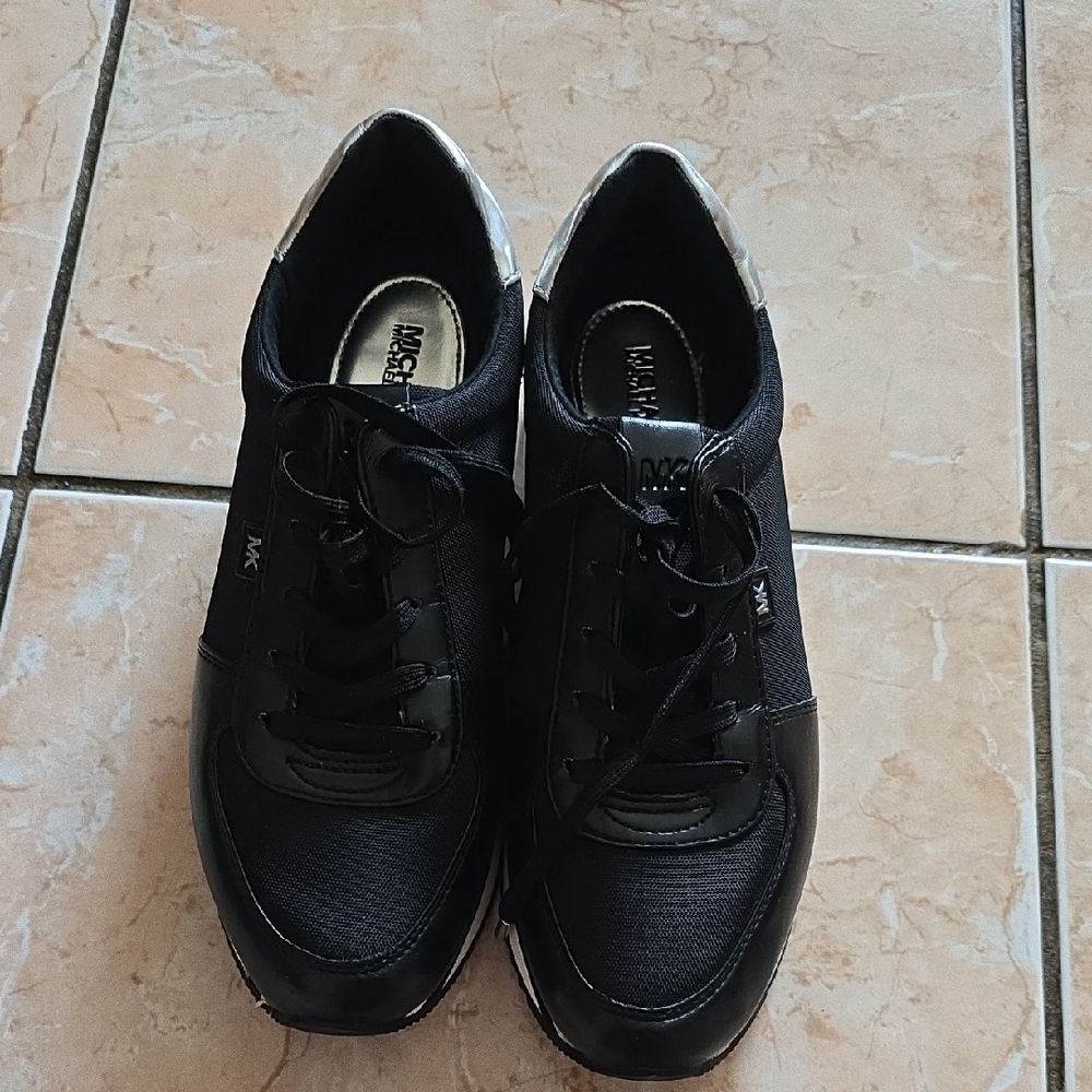 Michael Kors Black Lace-Up Sneakers